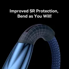 Кабель Baseus Glimmer Series Fast Charging Data Cable USB to Lightning 2.4A 2m Синій