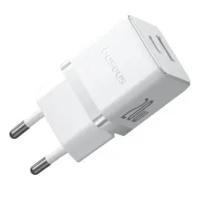 Мережевий зарядний пристрій Baseus Palm Fast Charger QC3.0+PD3.0 20W USB+Type-C 3A Білий