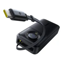 УМБ Baseus Free2Pull with Retractable Cable 20000mAh 65W с технологией QC3.0+PD3.0 и Type-C кабелем 60W Черный