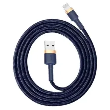 Кабель Baseus Cafule Cable USB to Lightning 2.4A 1m Синьо-Золотий