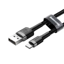 Кабель Baseus Cafule Cable USB to Lightning 2.4A 0.5m Чорний