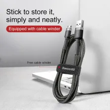 Кабель Baseus Cafule Cable USB to Micro USB 2.4A 0.5m Чорний