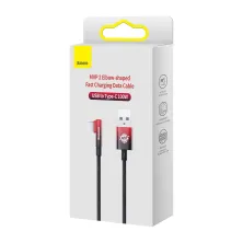 Кабель Baseus MVP 2 Elbow-shaped Fast Charging Data Cable USB to Type-C 100W 20V 5A 1m Черно-Красный