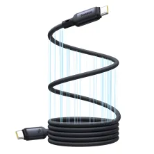 Кабель Baseus PicoGo Magnetic Liquid Silicone Series Fast Charging Data Cable Type-C to Type-C 240W 1m Чорний