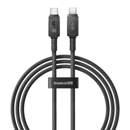 Кабель Baseus Unbreakable Series Fast Charging Data Cable Type-C to Type-C 100W 20V 5A 1m Черный