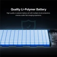 УМБ Baseus Star-Lord Digital Display 30000mAh 30W з технологією QC3.0+PD3.0 2USB+Type-C + Кабель USB to Type-C Чорний