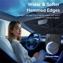 Сонцезахисна парасолька автомобільна Baseus CoolRide Windshield Sun Shade Umbrella Lite Small Чорний
