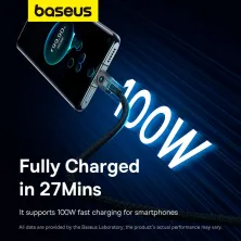 Кабель Baseus Unbreakable Series Fast Charging Data Cable USB to Type-C 100W 20V 5A 2m Черный