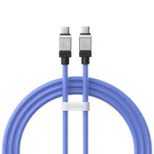 Кабель Baseus CoolPlay Series Fast Charging Data Cable Type-C to Type-C 100W 20V 5A 1m Синій