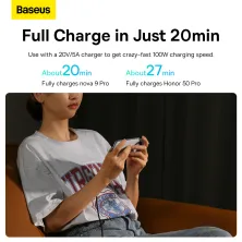 Кабель Baseus MVP 2 Elbow-shaped Fast Charging Data Cable USB to Type-C 100W 20V 5A 1m Черно-Красный
