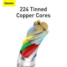Кабель Baseus Dynamic Series Fast Charging Data Cable Type-C to Type-C 100W 20V 5A 1m Білий