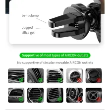 Автодержатель для телефона Baseus Mini Gravity Holder Красный