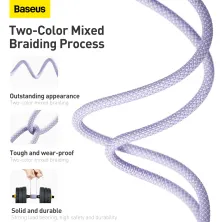 Кабель Baseus Dynamic 2 Series Fast Charging Data Cable Type-C to Lightning PD 20W 2m Фіолетовий