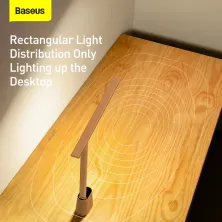 Настільна лампа Baseus LED Smart Eye Reading Desk Lamp із вбудованим акумулятором 2200 mAh Білий