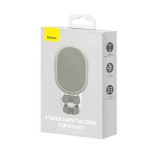 Автотримач для телефона Baseus Stable Gravitational Car Mount Air Outlet у повітропровід Білий
