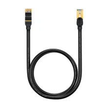 Кабель Baseus High Speed CAT7 Seven Types RJ45 10Gigabit Network Cable Ethernet Круглий 1m Чорний