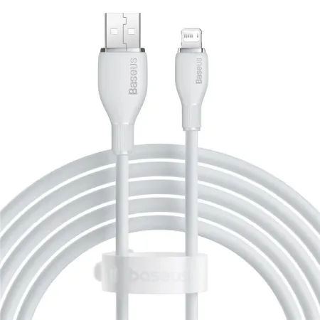 Кабель Baseus Pudding Series Fast Charging Data Cable USB to Lightning 2.4A 2m Белый