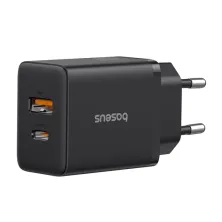 Сетевое зарядное устройство Baseus Cube Fast Charger QC3.0+PD3.0 30W USB+Type-C 3A Черный
