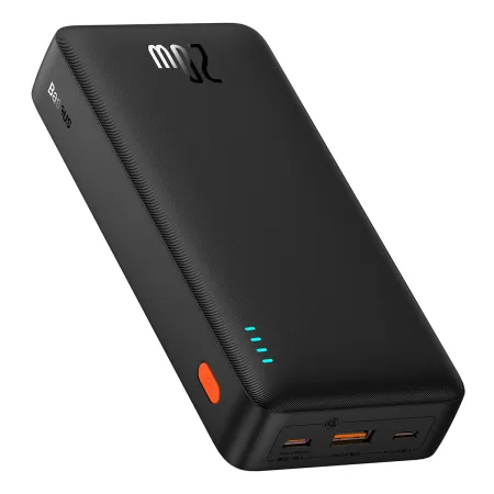 УМБ Baseus Airpow Fast Charge 20000mAh 20W 3A с технологией QC3.0+PD3.0 USB+Type-C + Кабель USB to Type-C Черный