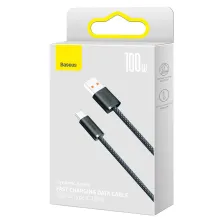 Кабель Baseus Dynamic Series Fast Charging Data Cable USB to Type-C 100W 20V 5A 1m Сірий