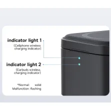 Бездротовий зарядний пристрій Baseus MagPro Series 2-in-1 Magnetic з функцією MagSafe і Qi2 20W та вбудованим кабелем Type-C Чорний