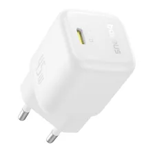Мережевий зарядний пристрій Baseus PicoGo GaN6 Pro Fast Charger 1C PD3.0 45W Type-C 3A Білий