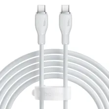 Кабель Baseus Pudding Series Fast Charging Data Cable Type-C to Type-C 100W 20V 5A 2m Білий