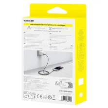 Кабель Baseus Display 2 Series Fast Charging Data Cable Type-C to Lightning PD 20W 2m Чорний