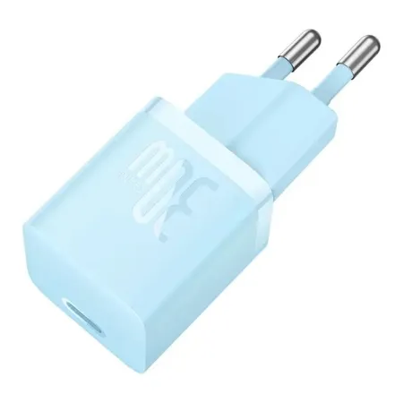 Сетевое зарядное устройство Baseus GaN5 Fast Charger 1C PD3.0 30W Type-C 3A Голубой