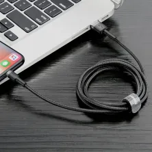 Кабель Baseus Cafule Cable USB to Lightning 1.5A 2m Чорний