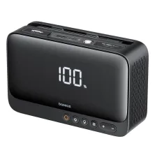 Пускозарядний пристрій Бустер Baseus Super Energy 4in1 12V 6000mAh 600A з функцією Павербанка 5V/3A і Компресора Чорний