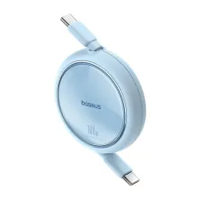 Кабель Baseus Free2Draw Mini Retractable Charging Data Cable Type-C to Type-C 100W 20V 5A 1m Голубой