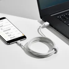 Кабель Baseus Simple Wisdom Series Fast Charging Data Cable USB to Micro USB 2.1A 1.5m Набор 2 шт Белый