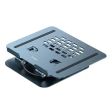 Подставка для ноутбука Baseus UltraStable Pro Series Rotatable and Foldable Laptop Stand на 3 шарнирах вращение 360° Серый