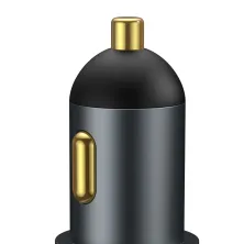 Автомобильное зарядное устройство Baseus Share Together Fast Charge Car Charger 120W USB+Type-C + 1 Прикуриватель Серый