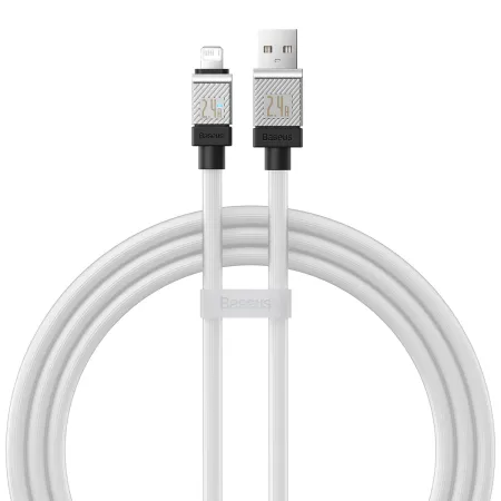 Кабель Baseus CoolPlay Series Fast Charging Cable USB to Lightning 2.4A 1m Білий