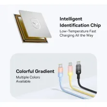 Кабель Baseus Discolor Series Fast Charging Data Cable USB to Type-C 100W 20V 5A 1m Черный