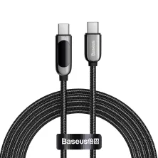 Кабель Baseus Display Series Fast Charging Data Cable Type-C to Type-C 100W 20V 5A 2m Чорний