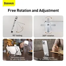 Подставка для телефона Baseus Foldable Bracket Белый