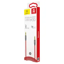 Аудио-кабель Baseus Yiven AUX 3.5 to AUX 3.5 Audio Cable M30 1м Червоний