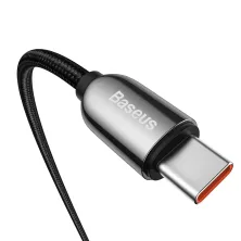 Кабель Baseus Display Series Fast Charging Data Cable Type-C to Type-C 100W 20V 5A 1m Чорний
