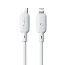 Кабель Baseus Silky Series Fast Charging Data Cable Type-C to Lightning PD 20W 1m Белый