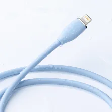 Кабель Baseus Jelly Liquid Silica Gel Fast Charging Data Cable Type-C to Lightning PD 20W 2m Блакитний