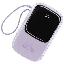 УМБ Baseus Q Pow 20000mAh 22.5W 5A з технологією QC3.0+PD3.0 та Type-C кабелем 22.5W Фіолетовий