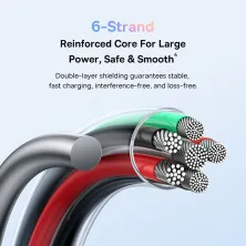 Кабель Baseus Discolor Series Fast Charging Data Cable USB to Type-C 100W 20V 5A 1m Черный