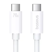 Кабель Baseus Superior 2 Series Fast Charging Data Cable Type-C to Type-C 240W 8K@60Hz 40Gbps 1m Білий