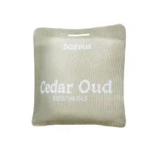 Ароматизатор в машину Baseus Margaret Car Air Freshener з ароматом Cedar Oud Сірий