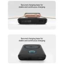 УМБ Baseus EnerFill FT11 Qi Magnetic 10000mAh 27W с зарядкой для Apple Watch и функцией MagSafe и Qi 15W Черный