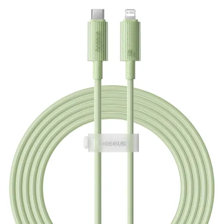 Кабель Baseus Habitat Series Fast Charging Data Cable Type-C to Lightning PD 20W 2m Салатовий