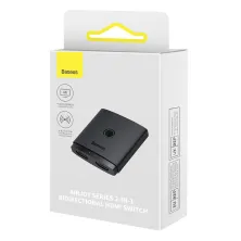HDMI Світч розгалужувач Baseus AirJoy 2in1 Bidirectional HDMI to 4KHDMI*2 Switch Чорний